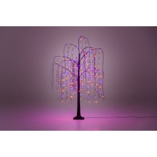 Valopuu paju 1,6 m 256 LED oranssi ja violetti