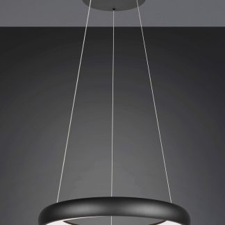 Trio CARDONA-riippuvalaisin musta 38W   4400lm  62 cm