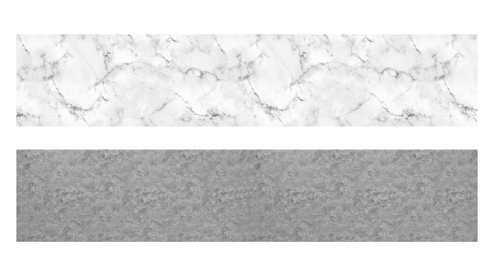 Kaksipuoleinen alumiinikomposiittilevy valkoinen marmori | tumma sementti 1500 x 610mm x 3 mm, - Image 3