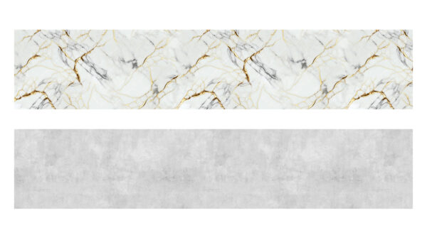 kaksipuoleinen alumiinikomposiittilevy valkoinen/kulta marmori | betoni 1500x610x3mm