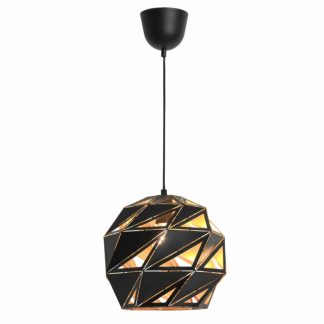 Lazer riippuvalaisin Ø 30 cm, musta/kulta