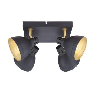 Cupola 4-os. neliö kattospotti musta/kulta