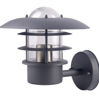 Seinävalaisin RAHOLA E27 IP44 antrasiitti   IP 44