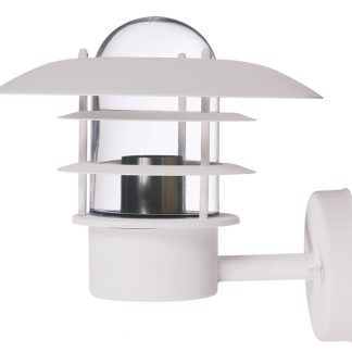 Seinävalaisin RAHOLA E27 IP44  valkoinen