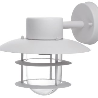 Seinävalaisin RAHOLA E27 IP44  valkoinen