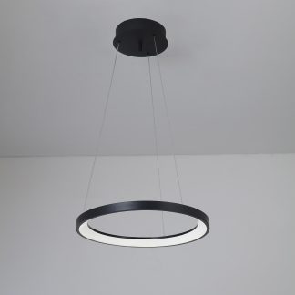 Riippuvalaisin Focus Vilda LED 50cm musta CCT