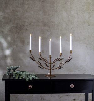 Grace 5L kynttelikkö messinki  Design Charlotte Falck.