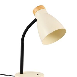 Airam Anoom pöytävalaisin E27 beige/puu