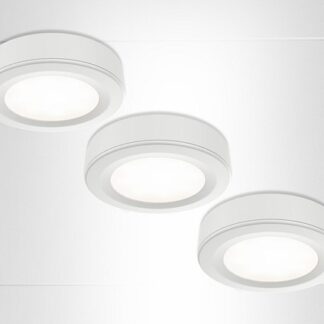 Airam Auri alasvalosarja 3-set valkoinen 3W uppo/pinta asennus