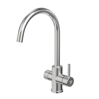 INOX  by Tammiholma Q1 keittiöhana C-putkella ja APK-liitännällä kromi