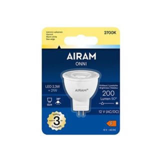 Airam Onni kohdelamppu MR11 GU4 12V 2700K 225lm/440cd