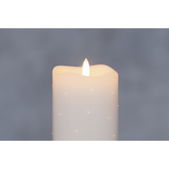 Vahapintainen LED-pöytäkynttilä aidonnäköisellä 3D-liekillä - Image 2