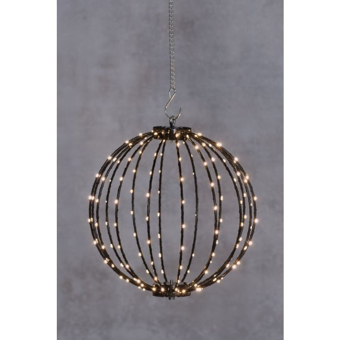 LED-valopallo 30 cm 160 LED lämminvalkoinen
