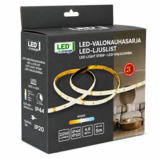 Valonauhasarja 5m 24W 2250lm 4000K IP20/IP44
